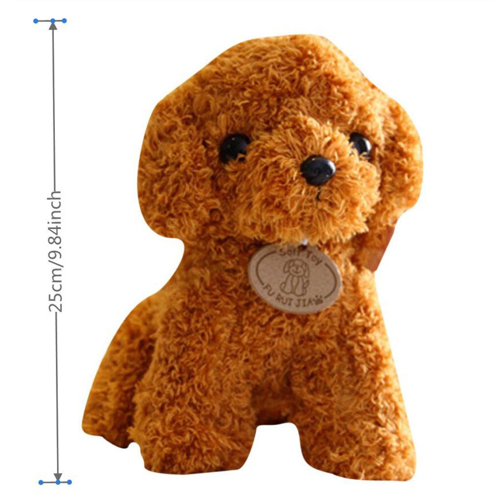 Puppy Knuffel Pop Teddy Hond Pop Leuke Leuke Simulatie Dier Pop Baby Metgezel Leuke Gevulde Woonaccessoires Pluche Gevulde