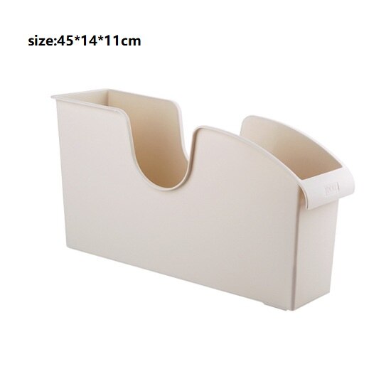 Kitchen Storage Box Container Cupboard Tableware Cookware Storage Box Plastic Spice Rack Cosmetic Sorting Case Home Organization: apricot