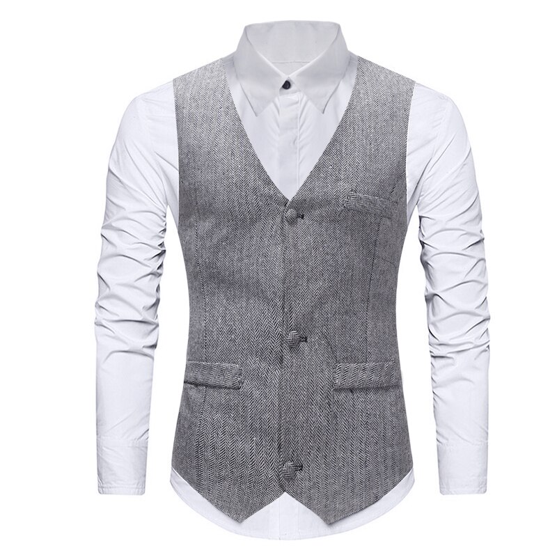 Mannen Vesten Europese Code Lente/Herfst Casual Printing En Effen Kleur Vest Binnen En Buiten Dragen Vest