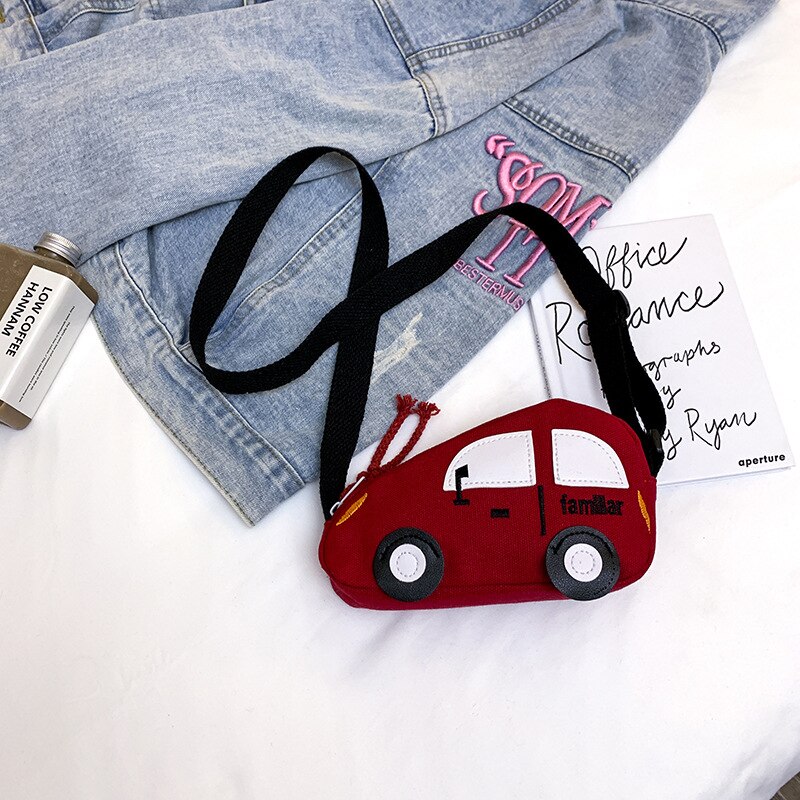 Mini Tas Excentrieke Persoonlijkheid Hong Kong Stijl Meisje Zak Auto Canvas Messenger Bag Kinderen Tas