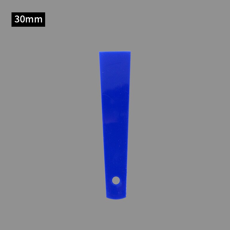 1 Stuk 20/30/40Mm Wit Plastic Koe Lederen Schraper Diy Handgemaakte Naaien Lederen Tool Breng Lijm vel Carving Stiksels: 30mm-blue