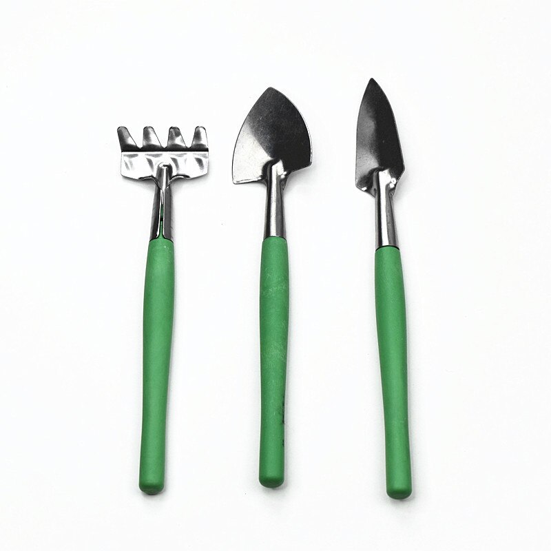 Blue Stainless Steel Gardening Tool Portable Balcony Home-grown Mini Digging Suits Shovel Rake Garden Combination Tool 3PCS /Set