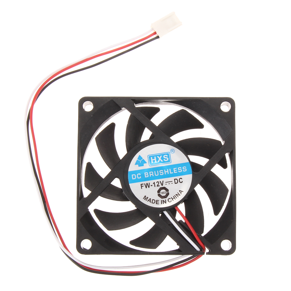 Computerkabinetkøler  dc 12v 7cm 70mm cpu vga køling køler blæser 3 -bens pc-kabinet chassis blæsere olielejer computertilbehør: Default Title