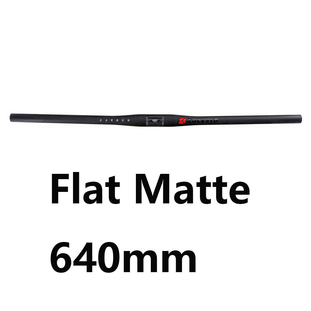 KOCEVLO-Manillar superligero para bicicleta de montaña, accesorio de carbono mate, 3k, 31,8mm: Flat Matte 640mm