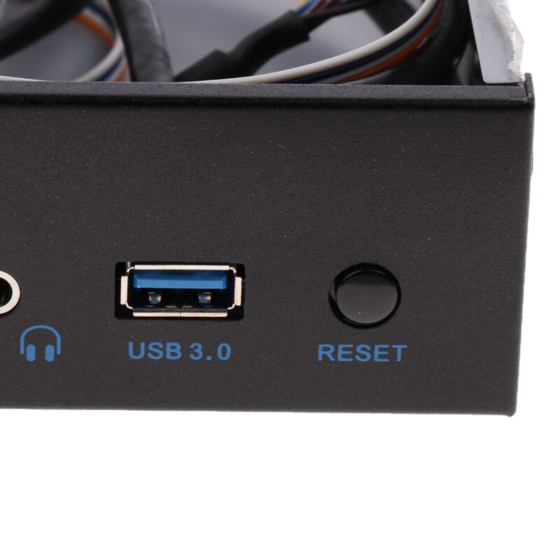 Usb 3.0 2 portas unidade óptica painel frontal adaptador de expansão usb 3.0 hub + hd o + interruptor de alimentação botão