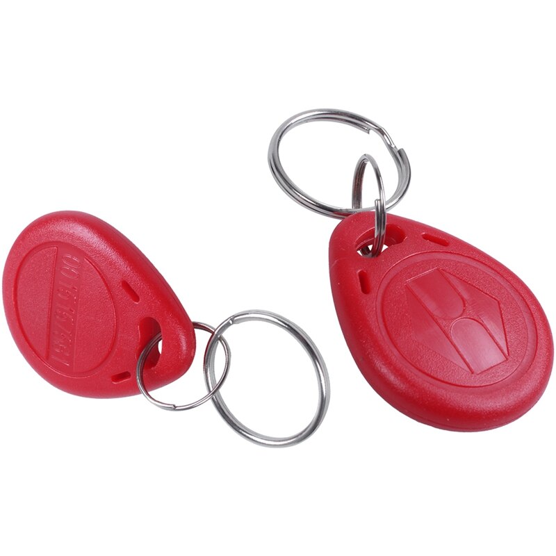 10 x 125 KHz RFID Keyboard Control Door Key Holder Red Card Identification