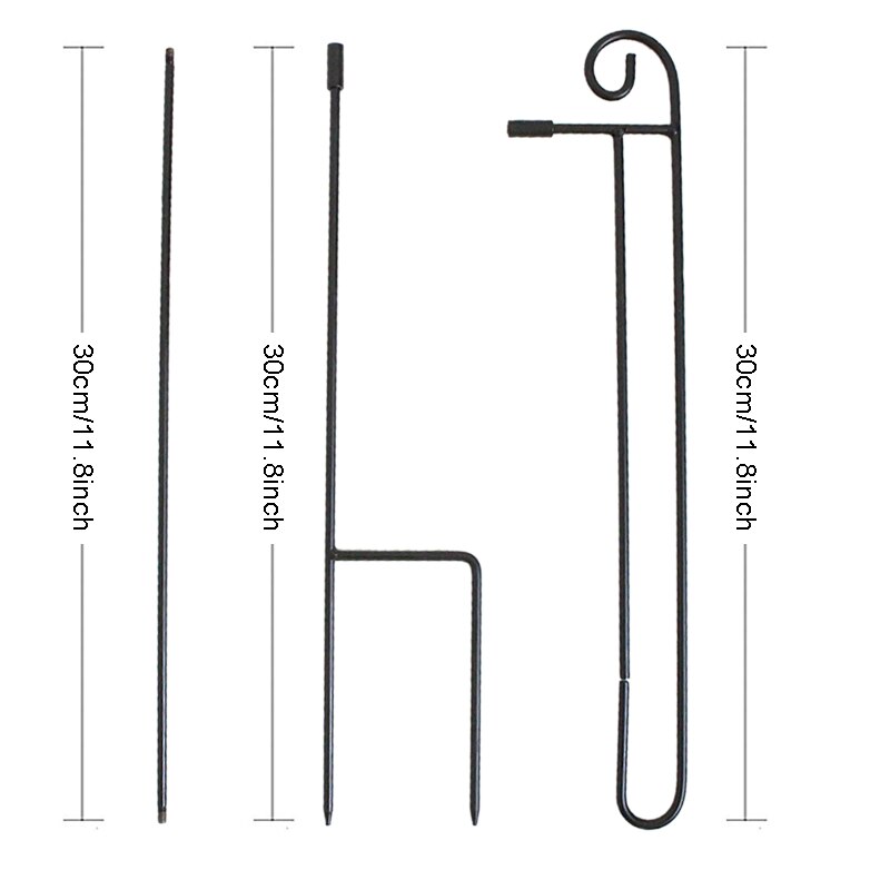 Tuin Vlag Houder Stand Yard Vlag Pole Met Vlag Anti-Wind Clip Weerbestendige Metalen Yard Vlag Hanger Outdoor Tuin decor