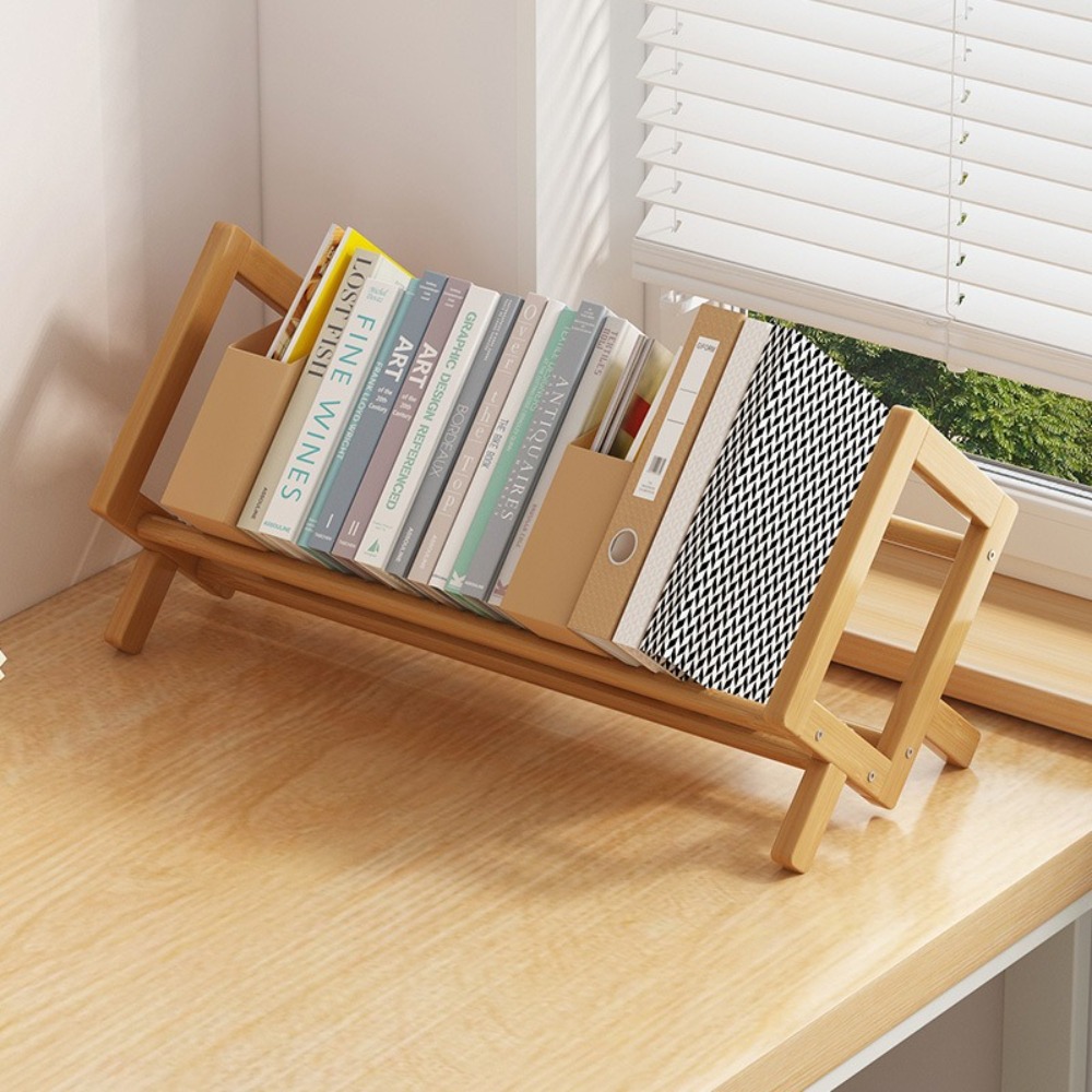 Estantería de escritorio para el hogar, estante decorativo para sala de estar, revistero de tipo económico Simple, estantes de almacenamiento finos para dormitorio a pequeña escala