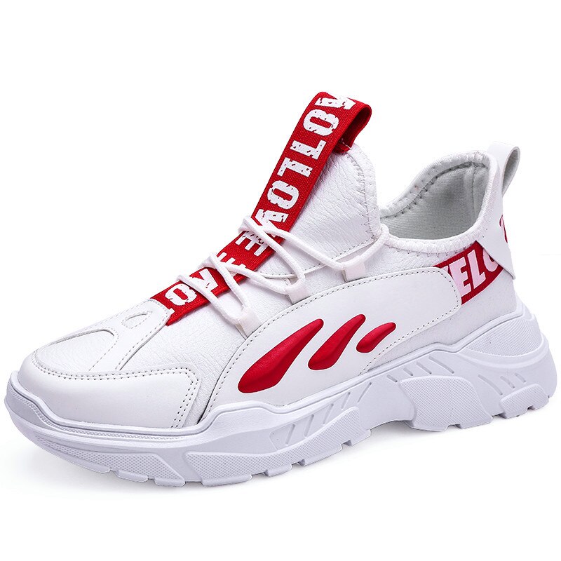 blade series sports shoes shock-absorbing running shoes wear-resistant single shoes men's jogging coach casual shoes: Red / 9.5