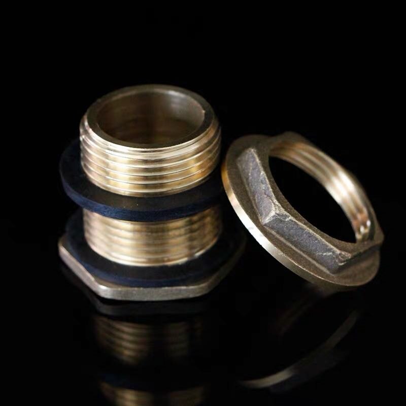 Brass inner and outer wire water tank joint 1 / 2 drain outlet water tower water tank fish tank water bucket accessories