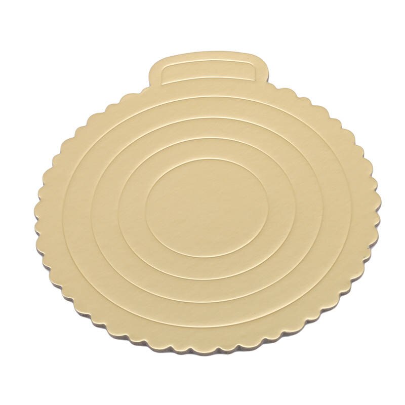 Mousse de tablas para tortas Base de papel para colocar magdalenas bandeja de oro pastel placa Base de papel pastel estera para hornear decoraciones de la torta pastel de herramienta: Round / 28cm