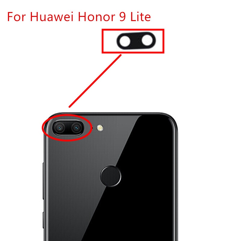 2 Stks/partij Voor Huawei Honor 9 Lite Back Camera Glas Lens Belangrijkste Rear Camera Lens Met Lijm Voor Honor 9 lite Reparatie Onderdelen