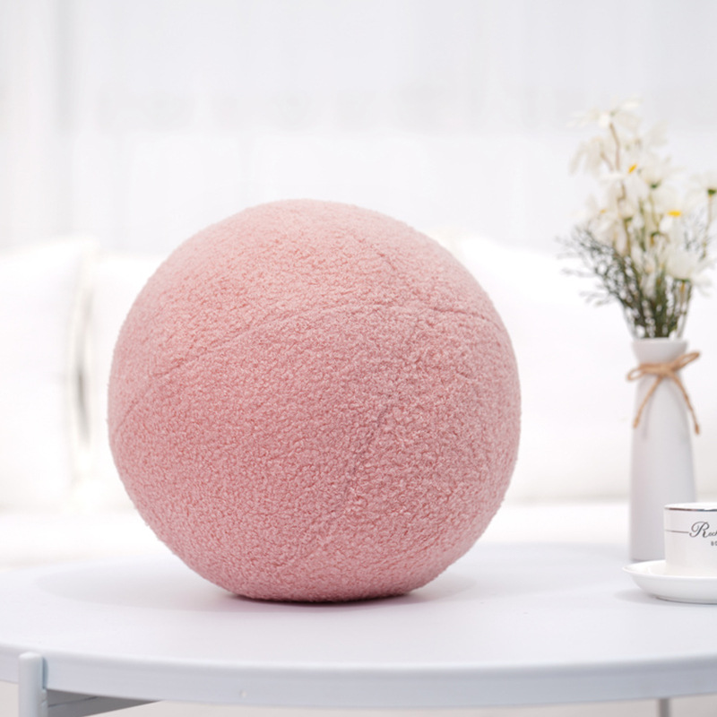Baby Pillow Nordic Ball Pillow Studio Photography Prop Sofa Cushion Children's Room Decoration Doll P2: PURPLE