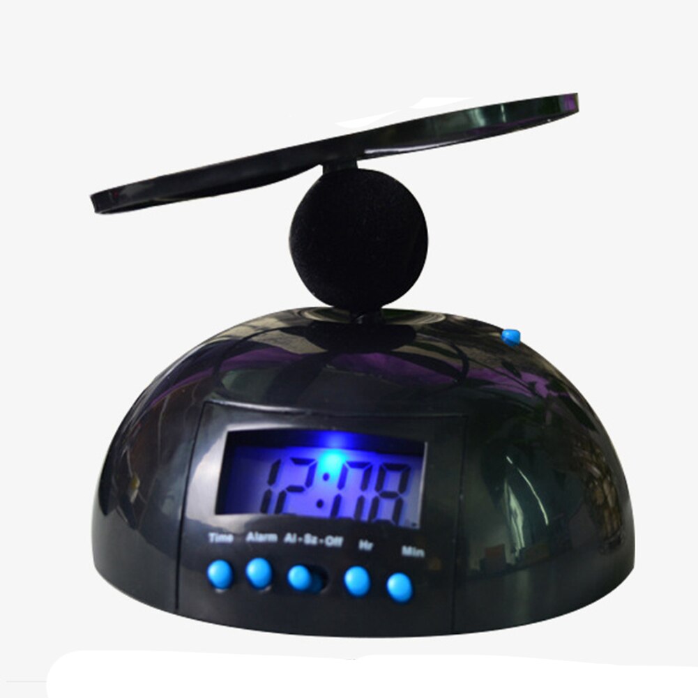 Helicopter Digital Loud Snooze LED Display Bedroom ABS Screw-Propeller Backlight Alarm Clock Lazy Flying Annoying