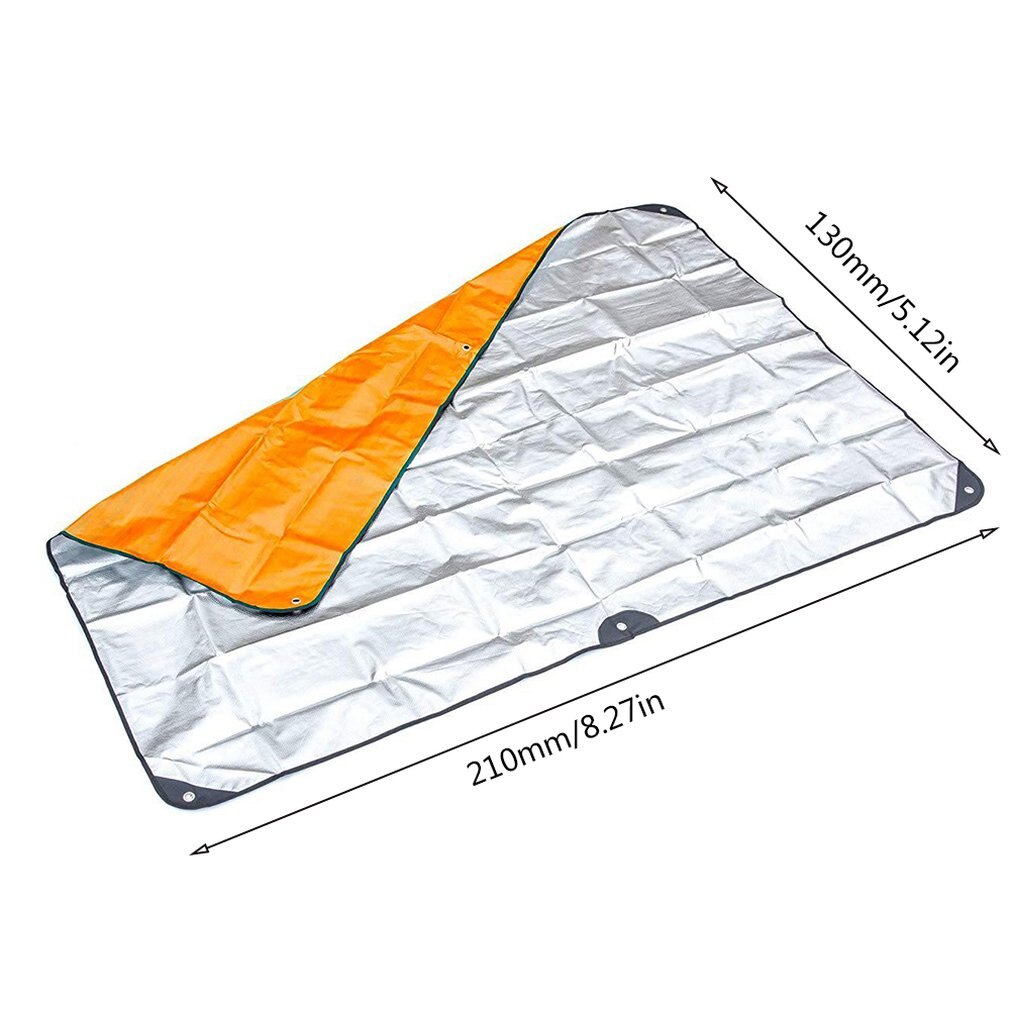 Ehbo-deken voor buiten, noodslaapzak, isolatie, reflecterende oranje aluminiumfolie