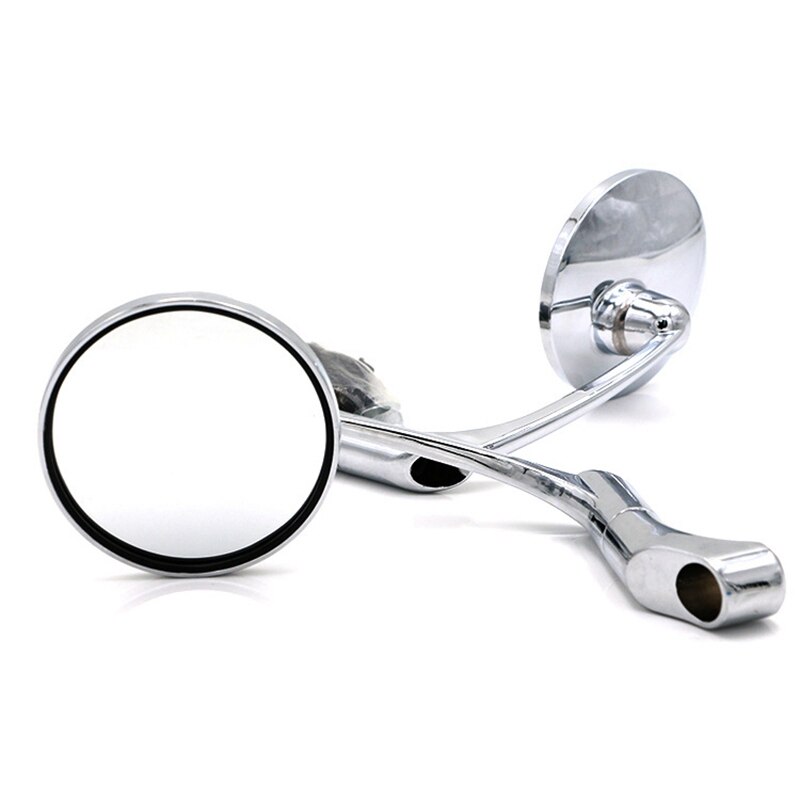 Rétroviseur latéral moto avec vis 8/10Mm universel rond rétro modifié moto café Racer rétroviseurs
