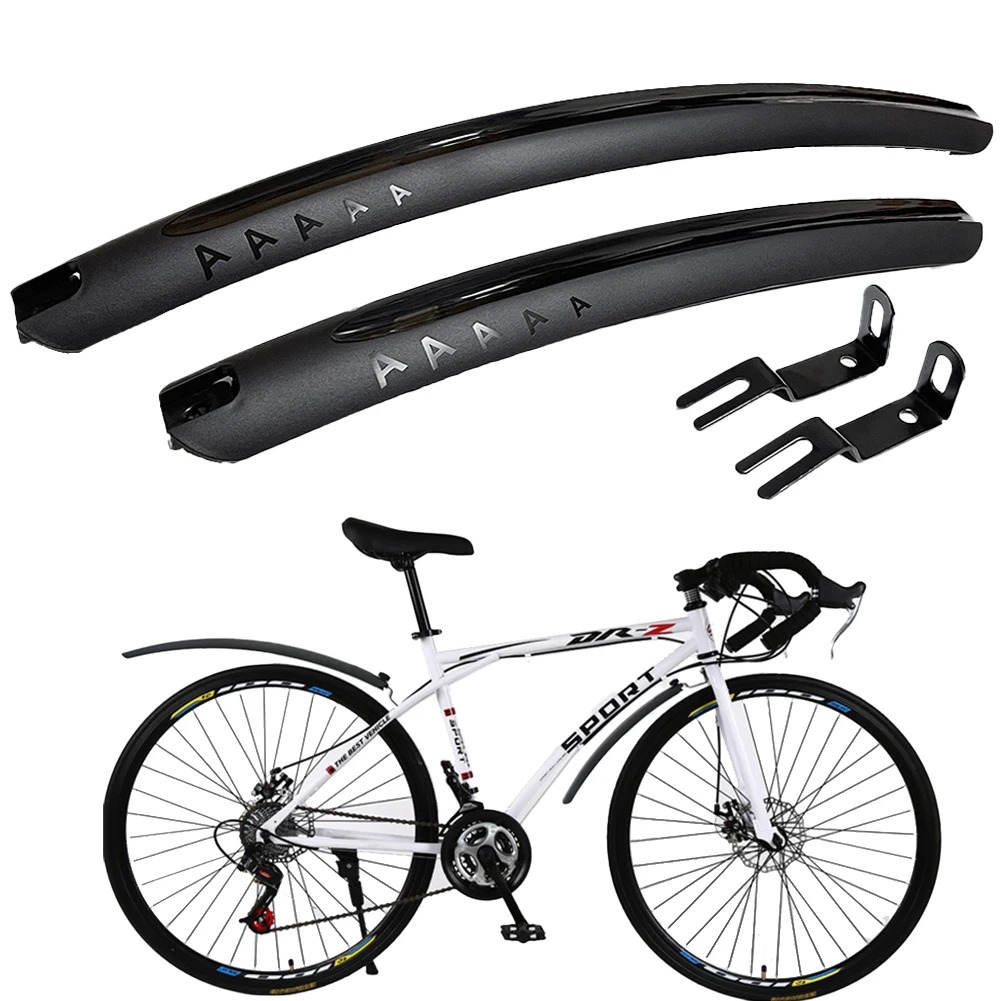 1/2 pçs para-lama de bicicleta de estrada montanhosa 700c rápido destacável instalação simples 26-28 polegada acessório universal de bicicleta