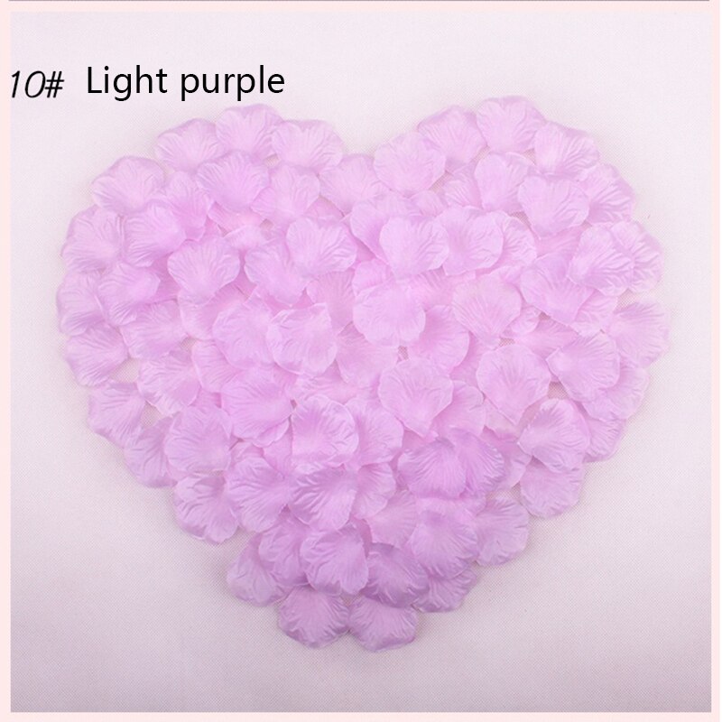 Simulation de mariage 100 pièces * 6 pétales de rose, scène de mariage, disposition de la salle de mariage, décoration en tissu soie, pétales de rose: 10