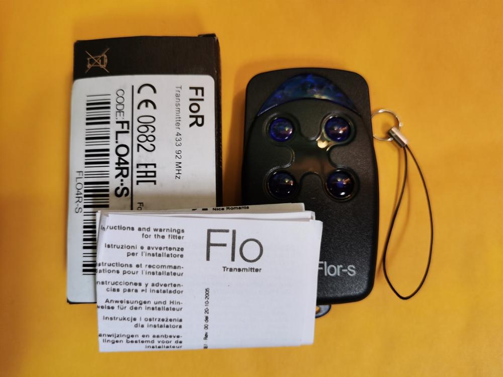 FLO4R-s Flo2r-s Garagedeuropener Afstandsbediening Flors Afstandsbediening Flor-S FLO1 FLO2 FLO4 Afstandsbedieningen 433.92Mhz Rolling code