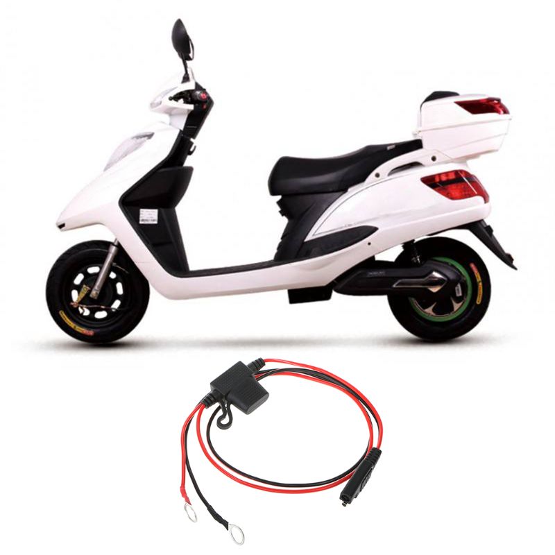 12 v motocicleta carregador de bateria terminal anel conector cabo saída de conexão