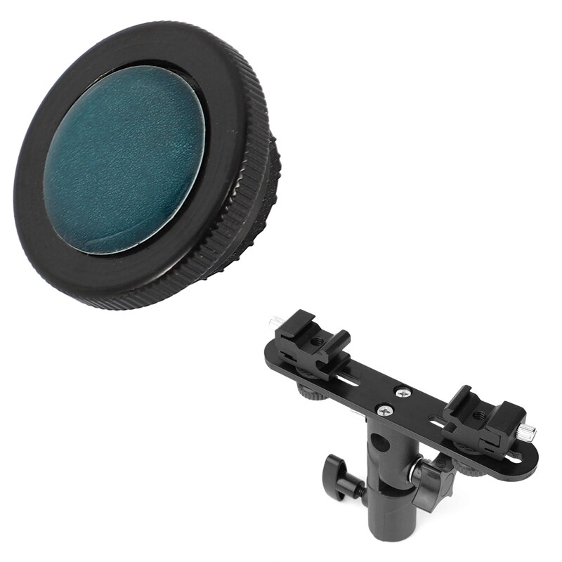 Stative Runde Platte Schraube für Manfrotto kompakt mit Dual Blitz Halterung Heißer Schuh hell Stand Berg 1/4 Zoll zu 3/8 zoll