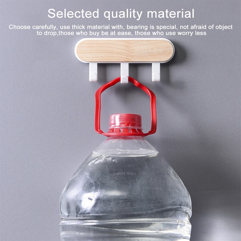 Ganchos decorativos de madera para pared, colgador de abrigos, bufanda, bolsa, organizador de accesorios de cocina, estante de almacenamiento para decoración del hogar detrás de la puerta, 1 unidad