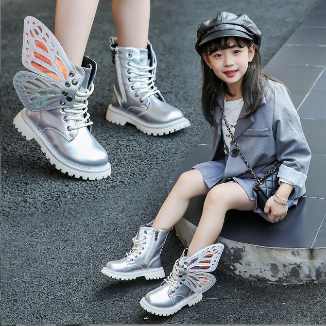 freundlicher Martin Stiefel PU Leder Neue Jungen Mädchen Weiche Sohle Kurze Stiefel Britischen Stil freundlicher Sport Schuhe Baby Sneaker