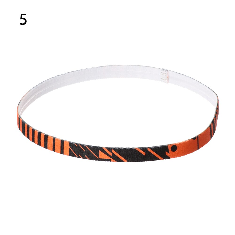 Bandas elásticas de goma para el pelo para hombre y mujer, cintas para el pelo de Color caramelo para Yoga, diadema deportiva para niñas, banda elástica antideslizante para el sudor, para correr y fútbol, 1 unidad: 5