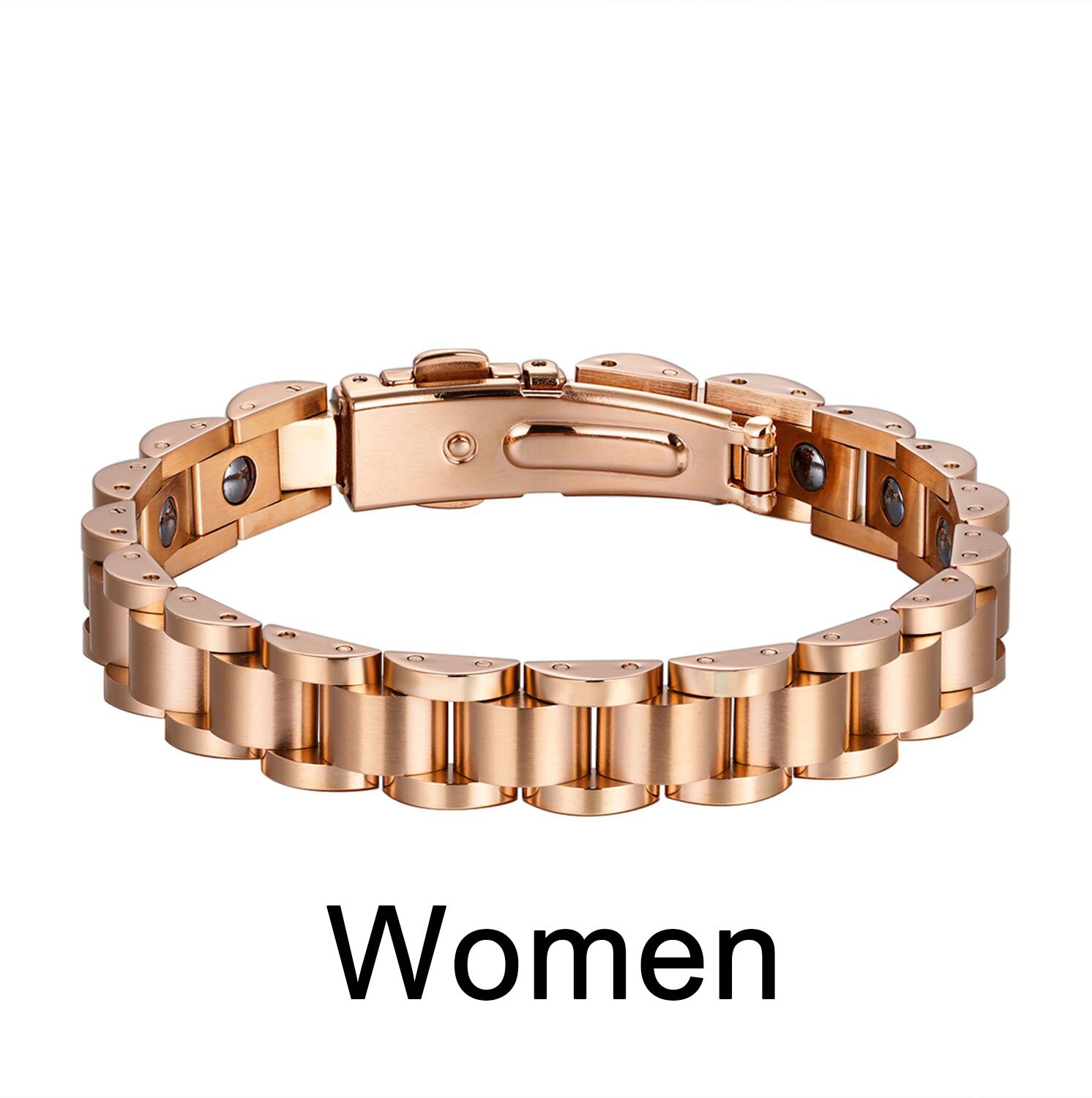 HOT Health Care donna uomo bracciali cinturino fibbia terapia magnetica bracciale coppia ornamento regalo di compleanno anti-radiazioni: 2