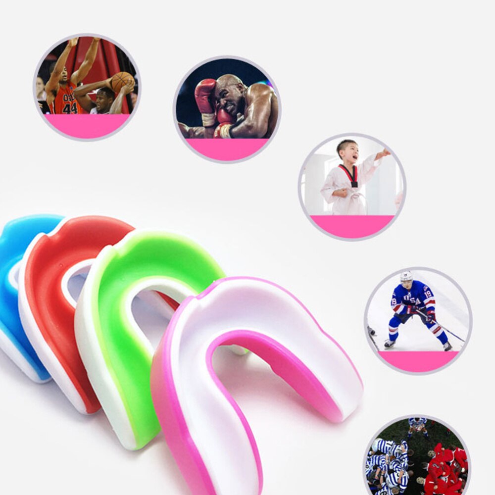 Adults Mouth Guard Durable Sports Mouthguard Protector Gum Shield Teeth Brace for Hockey Rugby Football