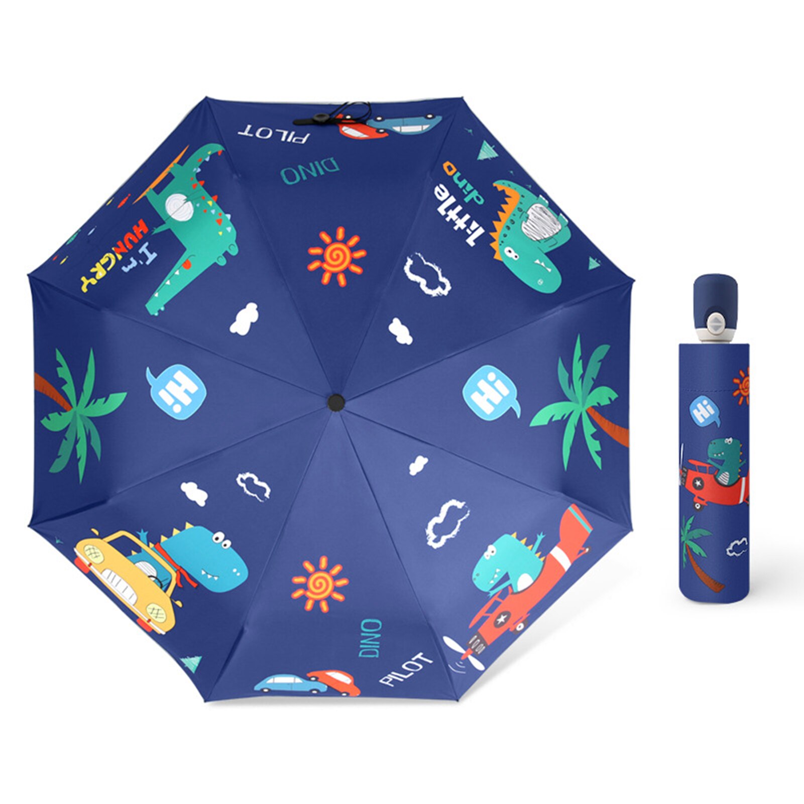 Bluey Stok Paraplu, Clear Dome Lichtgewicht Kinderen Paraplu, Meerkleurig, Eén maat