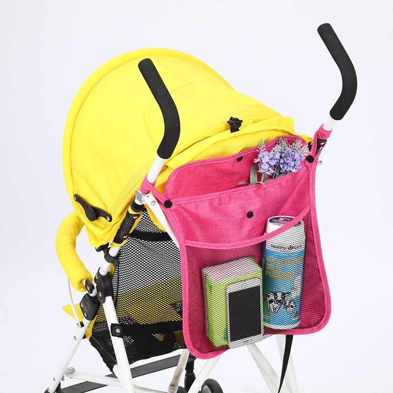 Bebé cochecito Carro de malla bolsa de almacenamiento carrito de bebé bolsa organizador de cochecito asiento transporte bolsa de accesorio para carrito