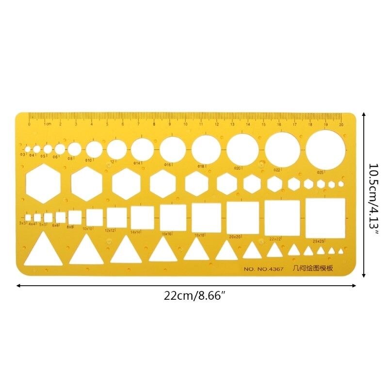 XRHYY Flow Chart Symbol Drafting Template Ruler Stencil Measuring Tool Student School Product Kit Lab&amp;Scientific Supplies: 4367
