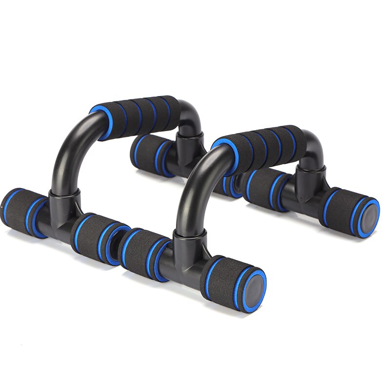 Barra de realce para Fitness, equipo de entrenamiento para el pecho, ejercitador con sujeción para las manos, 1 par: Azul