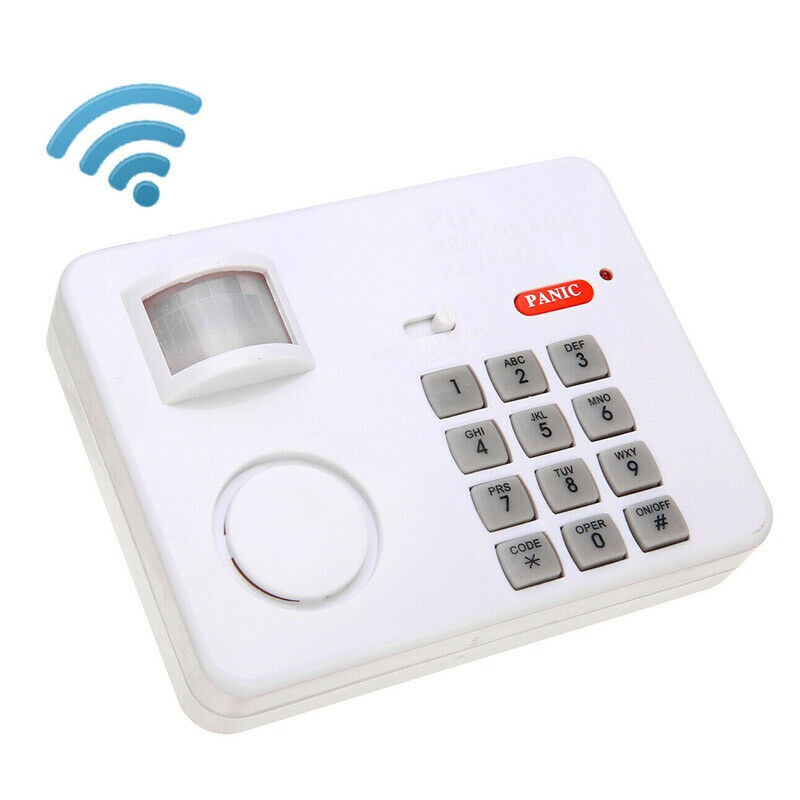 Wireless Door Safety Password Alarm Keypad For Shed Garage Caravan Security Sensitive Infrared Remote Sensor Detection