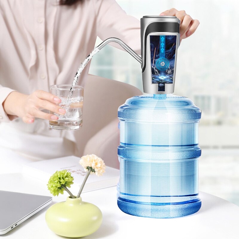 Draagbare Water Dispenser Elektrische Waterpomp Automatische Drinkwater Dispenser Voor 5 Liter Fles Water