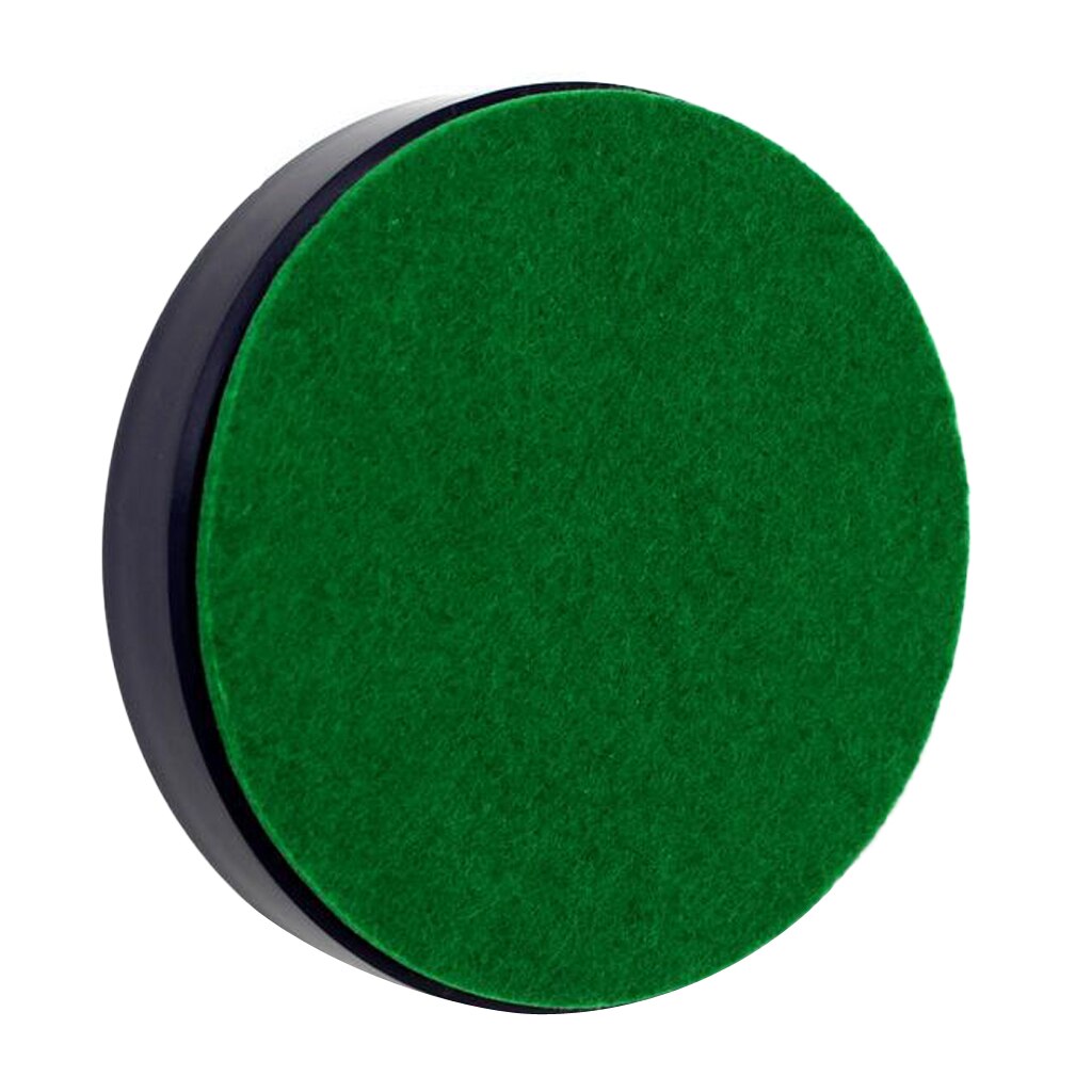 Air Hockey Table Pushers Felt Pads, Set of 6, Green, 60mm/74mm/94mm