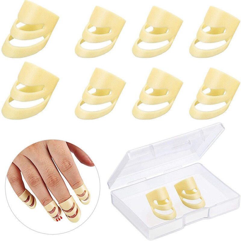 8 stuks gitaarplectrums verstelbare vingerplectrums duimplectrums middelgrote en grote plastic plectrums voor gitaar bas banjo ukelele