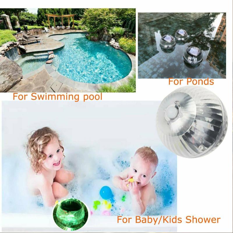 Udendørs flydende undervands kuglelampe led solcelledrevet farve skiftende swimmingpool fest natlys til gård dam haven