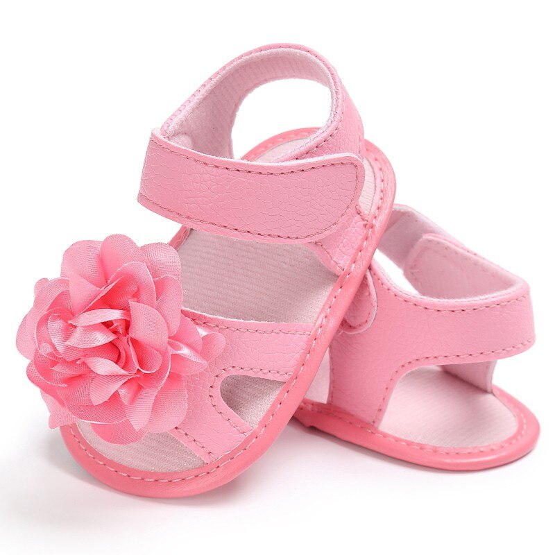 Baby pige sandaler baby sko nyfødte bomuld blomst børn sandaler sommer baby pige sko