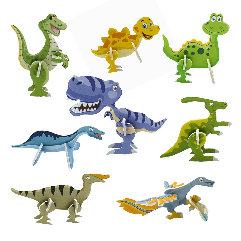 Diy 3d zoogdieren puzzel papier dimensionaal model gemonteerd hersenkraker leerzame educatieve spellen speelgoed voor kinderen legpuzzel speelgoed: D