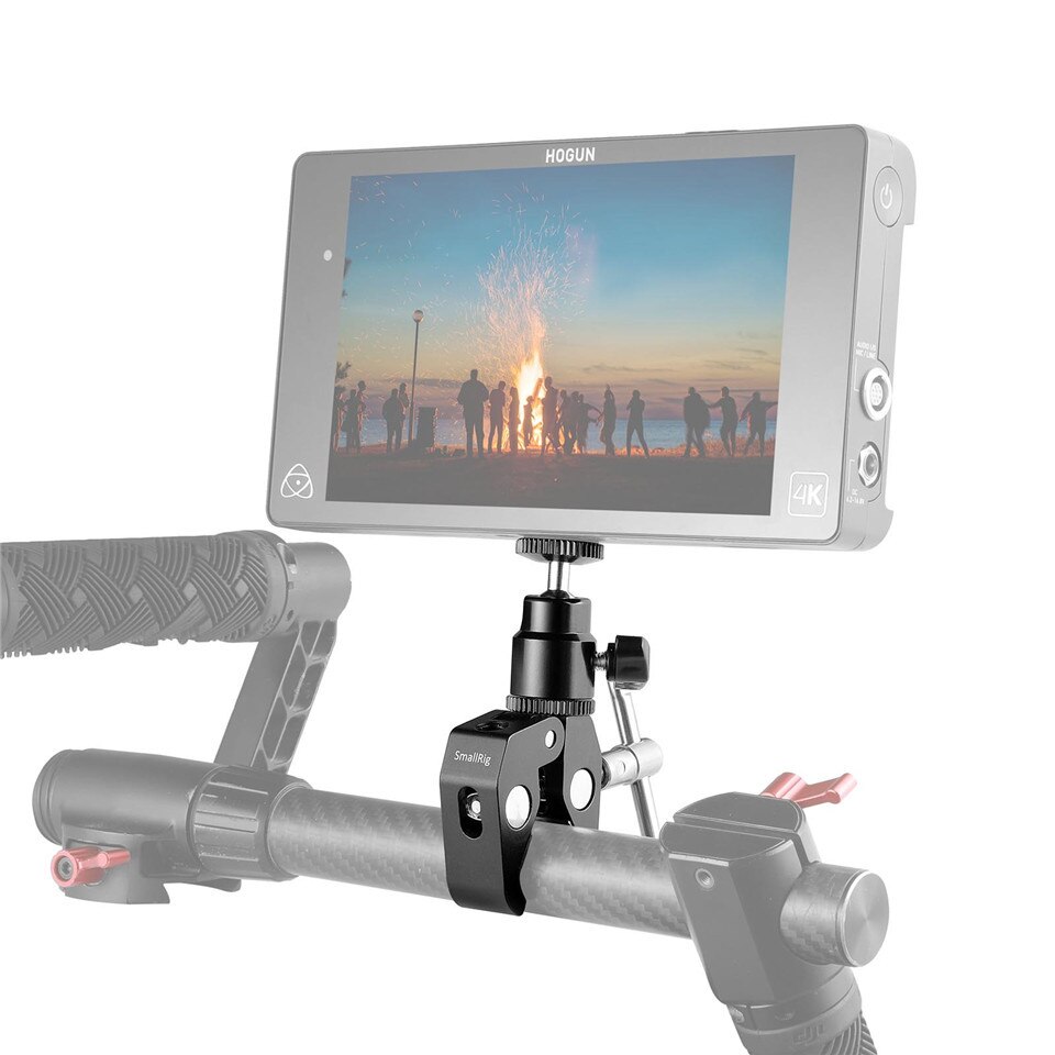 Montagem da braçadeira de smallrig com 1/4 "adaptador da sapata quente da montagem da cabeça da bola do parafuso e braçadeira fresca-1124