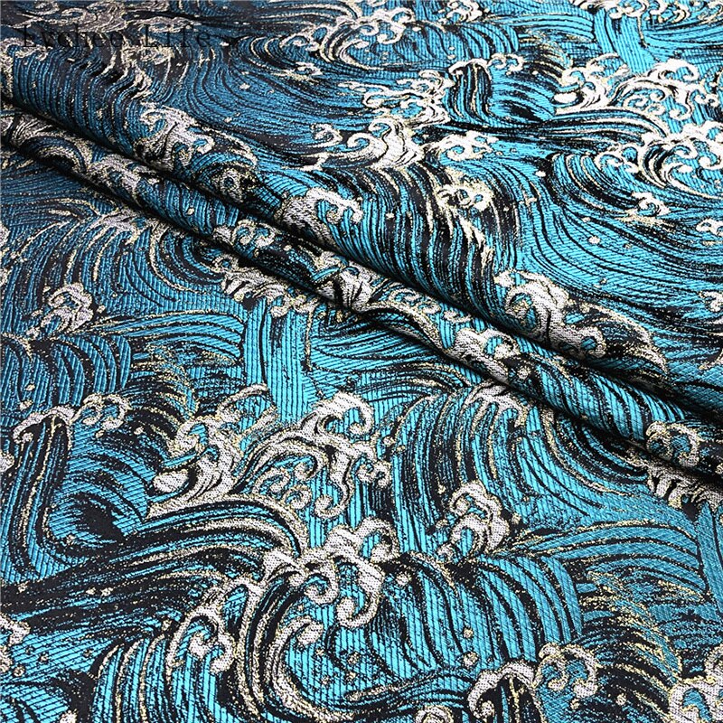 Lychee Life High-density Nylon Brocade Satin Cloth Fabric Cheongsam Tang Costume Sewing Fabric Handicraft Packaging: 2