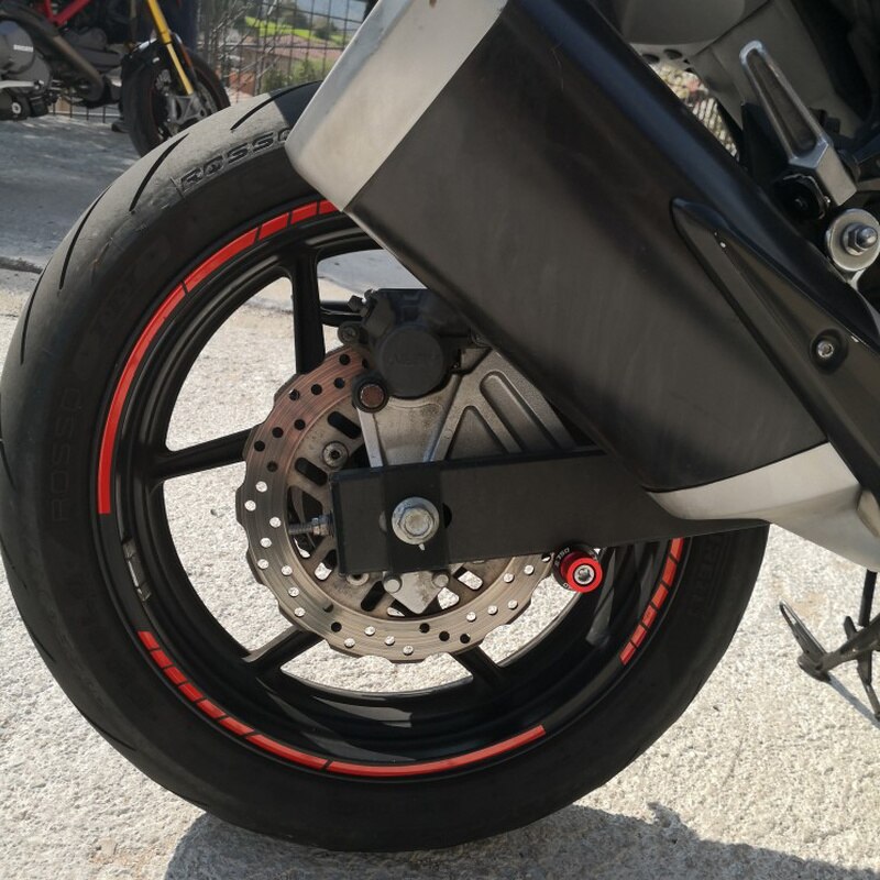 8 färger motorcykel hjul däck fälg nav dekaler universal bil styling däck reflekterande remsor dekaltejp 18 tum