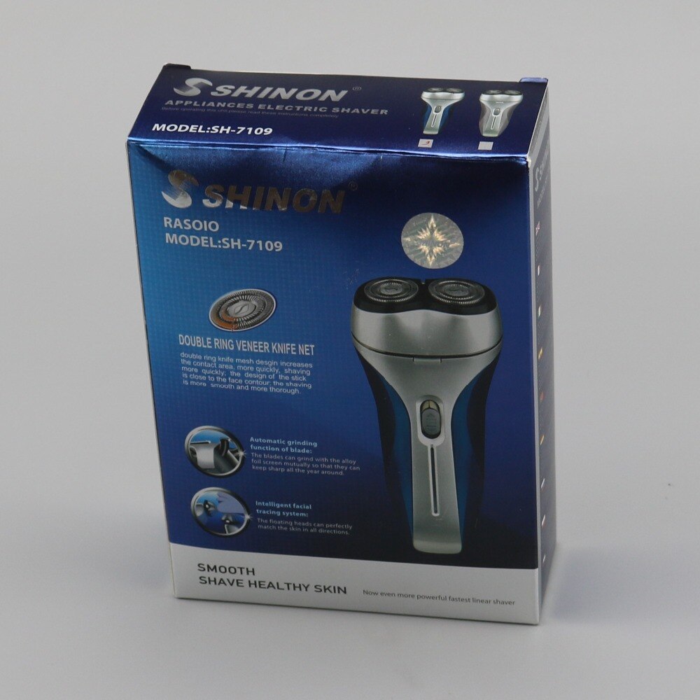 Rasoir électrique rotatif à lame flottante pour hommes, rechargeable, de voyage, pour barbe, appareil électronique