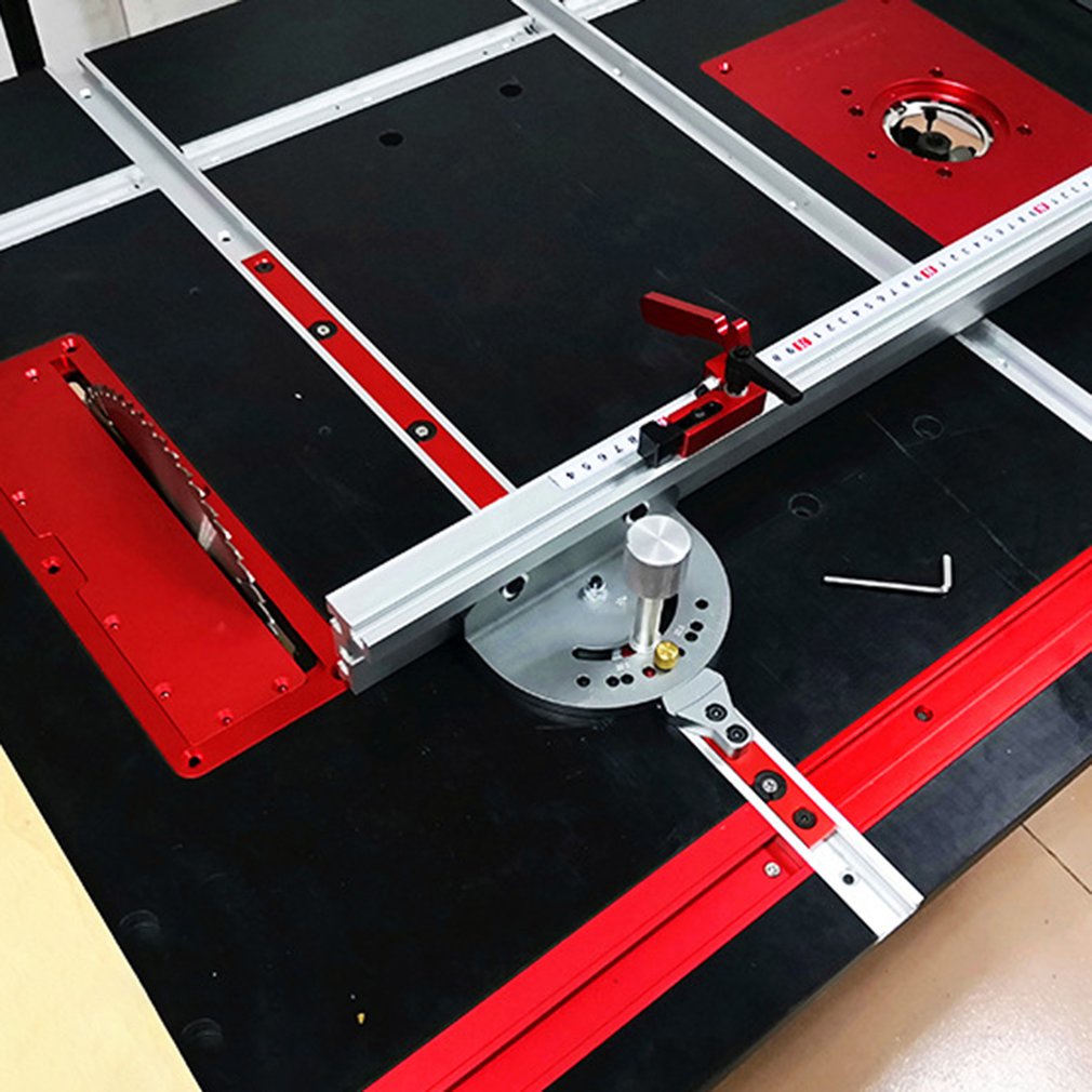 Electric Circular Saw Flip Cover Plate Flip-Floor Table Special Cover Plate Adjustable Aluminium Insert Plate for Table Saw