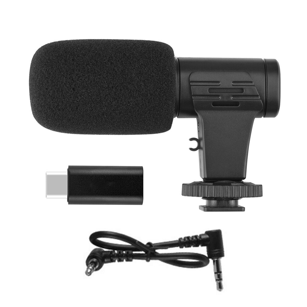 3.5mm Recording Video Microphone Mic Adapter for Insta360 One R Action Camera