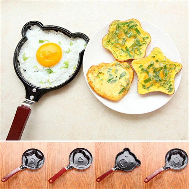 Mini Cute Omelette Pan Funny Cartoon Breakfast Grill Frying Pan Egg Pancake Pan Non-Stick Cooking Pots Breakfast Cookware