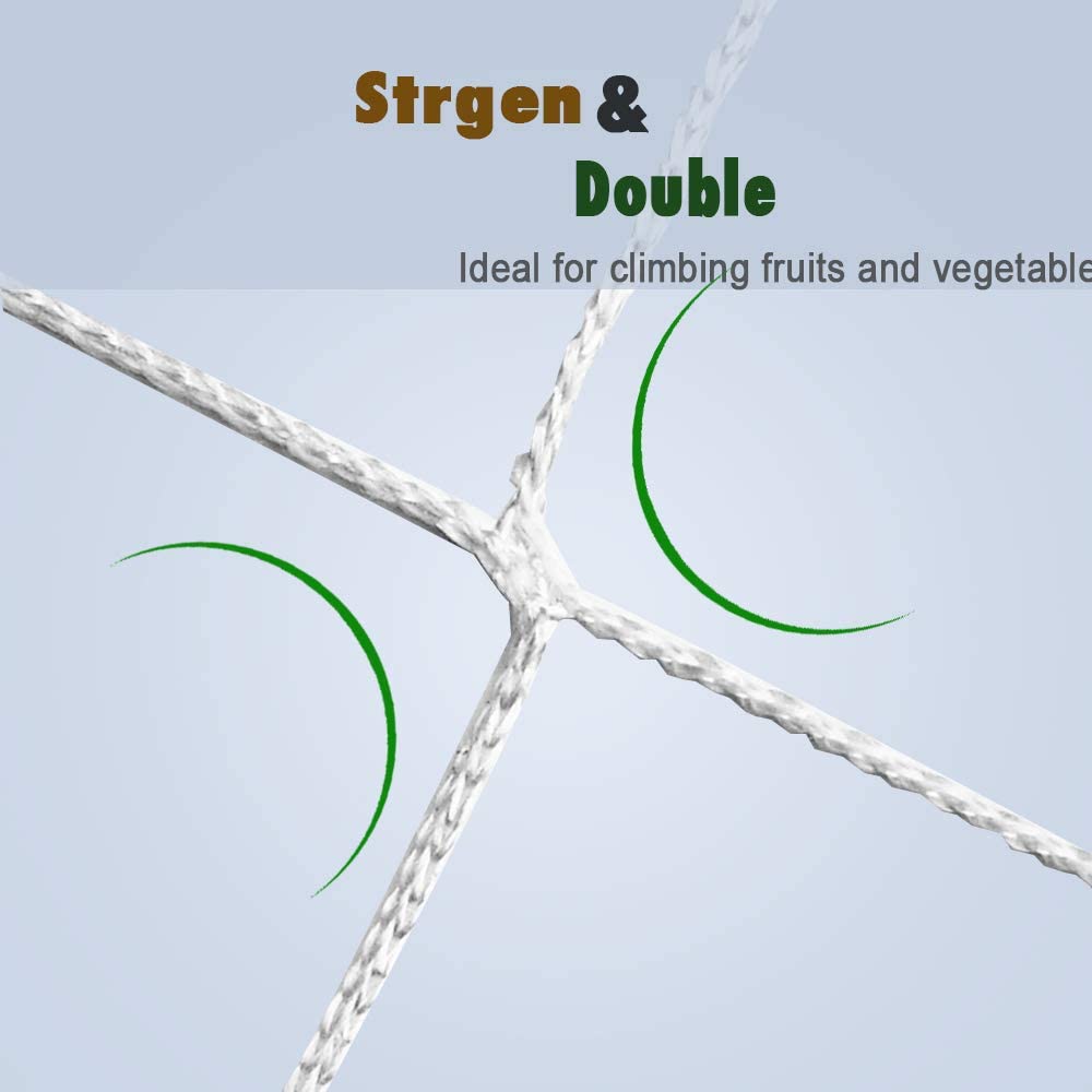1 stuk zwaar polyester klimnet voor planten, gaas, 5 x 30ft/5 x 15ft , ruimtebesparend trellisnet voor het kweken van tuinplanten