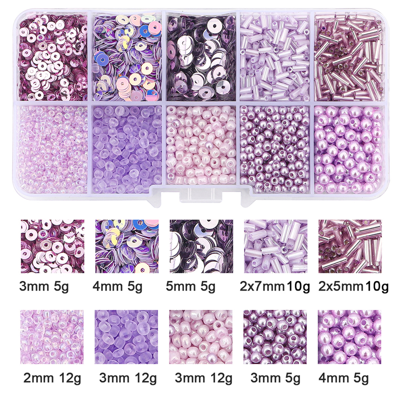 Tsjechische Crystal Glas Zaad Kralen Sequin Kit Charmes Alfabet Kralen Doos Voor Sieraden Maken Diy Armbanden Ringen Oorbel Zak Schoenen set